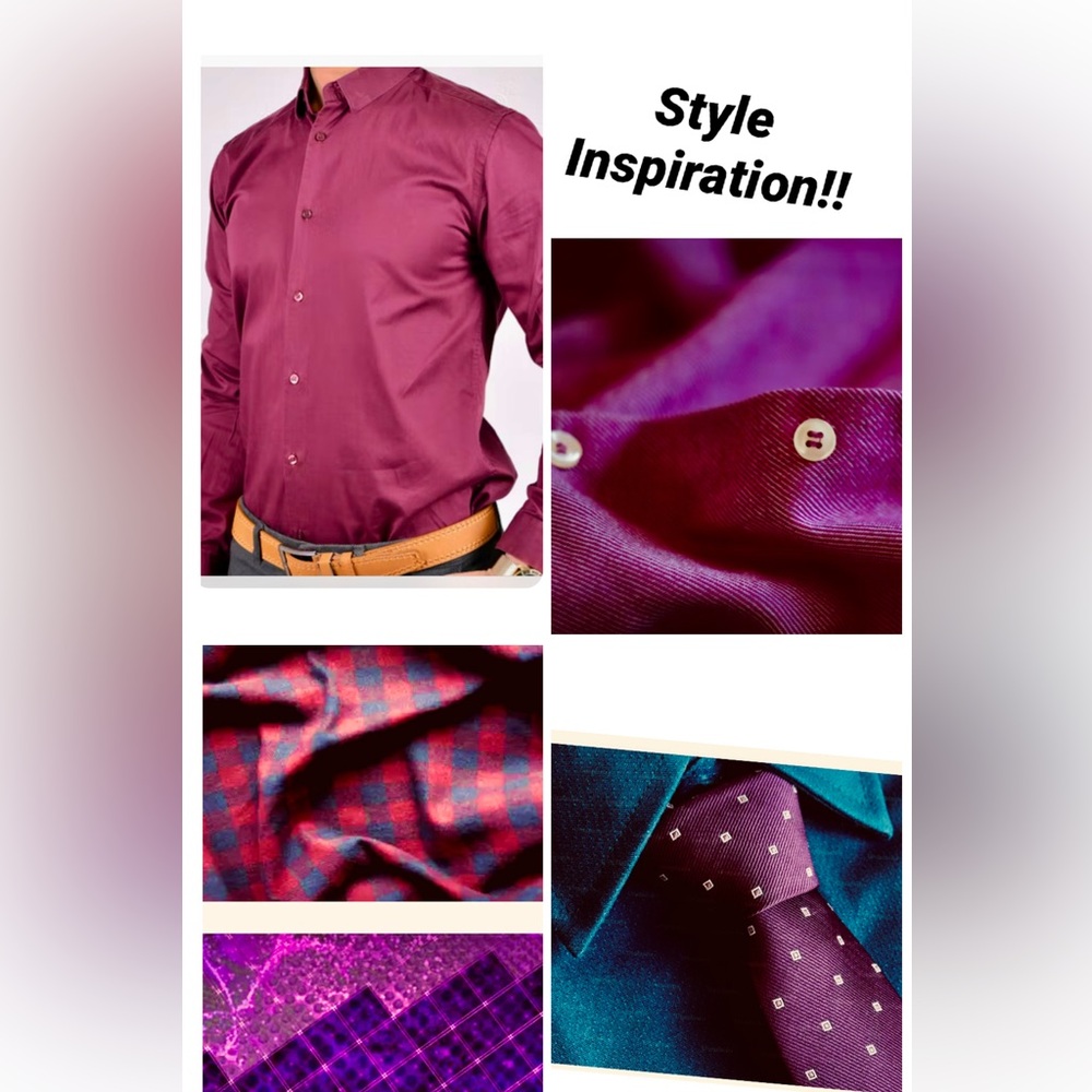 Hugo Boss Mens plaid shirt button up sz Sm purple/pink plaid print EUC! - Picture 14 of 14